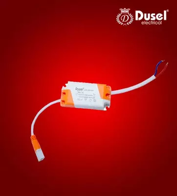 Акриловый драйвер для LED светильников (дроссель) "Dusel" 8-24W, 175-265V (Белый/оранжевый)