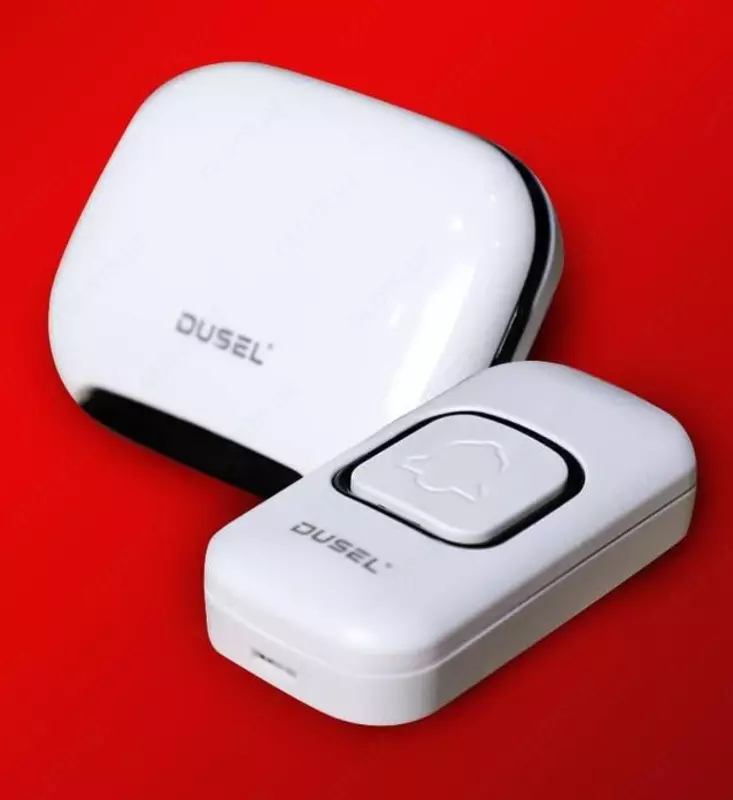 Simsiz qo'ng'iroq "Dusel" ZV01, 100-200V, 32 ta musiqa (Oq/qora)
