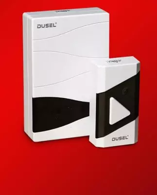 Беспроводной звонок "Dusel" ZВ01, 4.5V, 32 мелодии (Белый/черный)