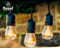 Elektr patronlaridan dekorativ gulchambar "Belt-light" (10 sm / 20 dona) "Dusel" E27