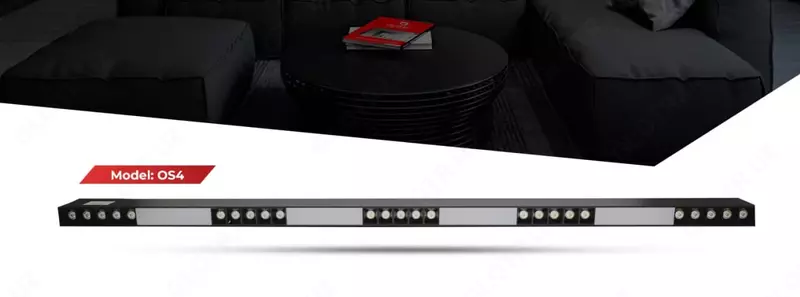 Ofis chiziqli LED yoritgichi (120 sm) "Dusel" OS4, 45W, 4000K, IP20