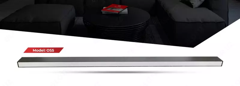 Ofis chiziqli LED chiroq (120 sm) "Dusel" OS5, 45W, 4000K, IP20