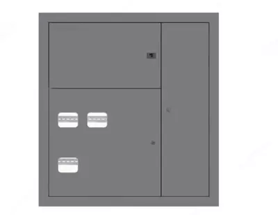 Metall polning ichki elektr paneli SHE (0,8 mm) "Dusel" IP-31, 800 x 700 x 120 mm (kulrang)