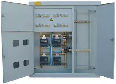 Metall polning ichki elektr paneli SHE (0,8 mm) "Dusel" IP-31, 800 x 700 x 120 mm (kulrang)