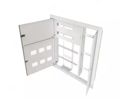 Metall polning ichki elektr paneli SHE (0,8 mm) "Dusel" IP-31, 900 x 900 x 140 mm (kulrang)
