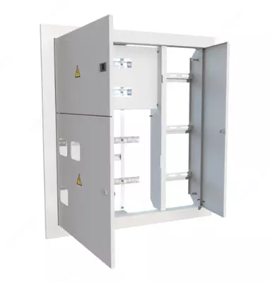 Metall polning ichki elektr paneli SHE (0,8 mm) "Dusel" IP-31, 900 x 900 x 140 mm (kulrang)