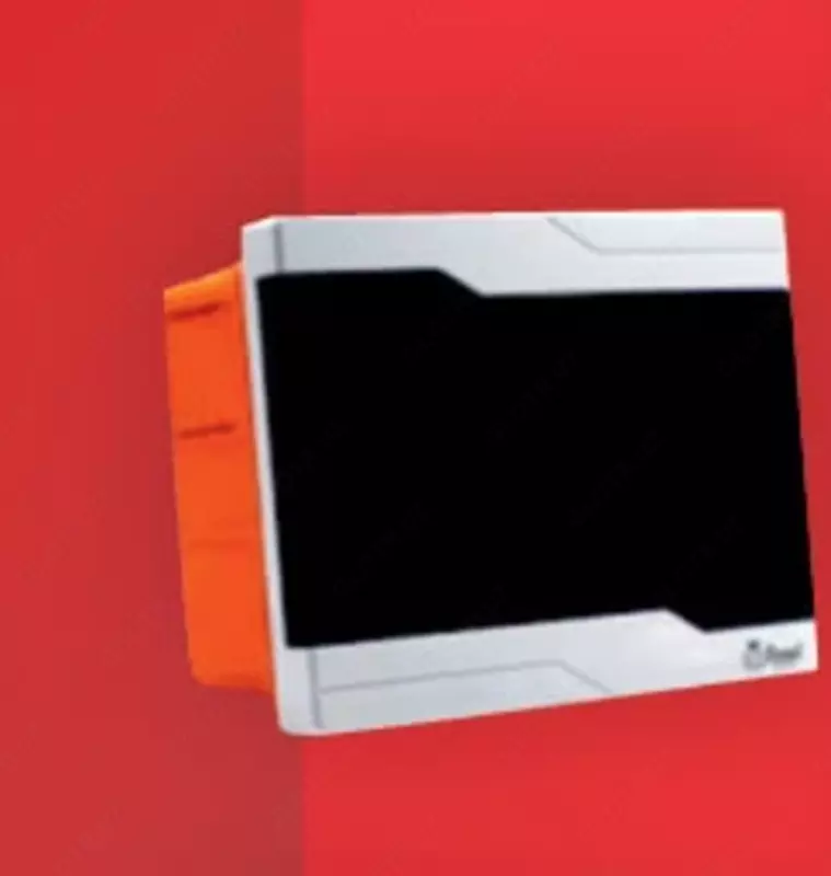 Plastik elektr kommutator qutisi (6 modulli) "Dusel" V-6, IP40 (oq/qora)