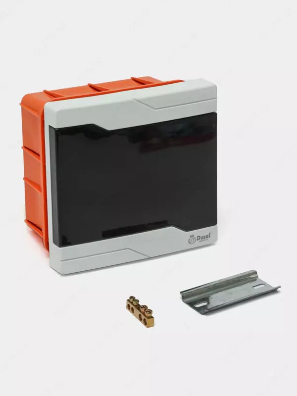 Plastik elektr kommutator qutisi (6 modulli) "Dusel" V-6, IP40 (oq/qora)