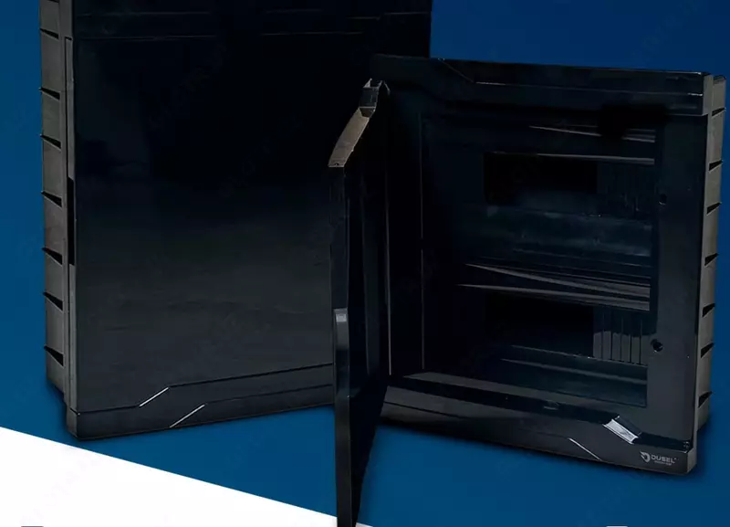 Plastik elektr panel qutisi (12 modul) "Dusel" V-12, IP40 (qora)