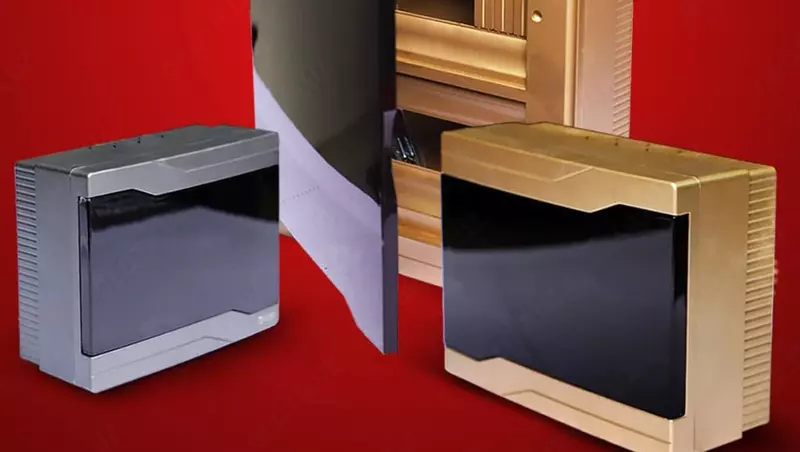 Plastik elektr panel qutisi (16 modul) "Dusel" V-16, IP40 (Oltin)