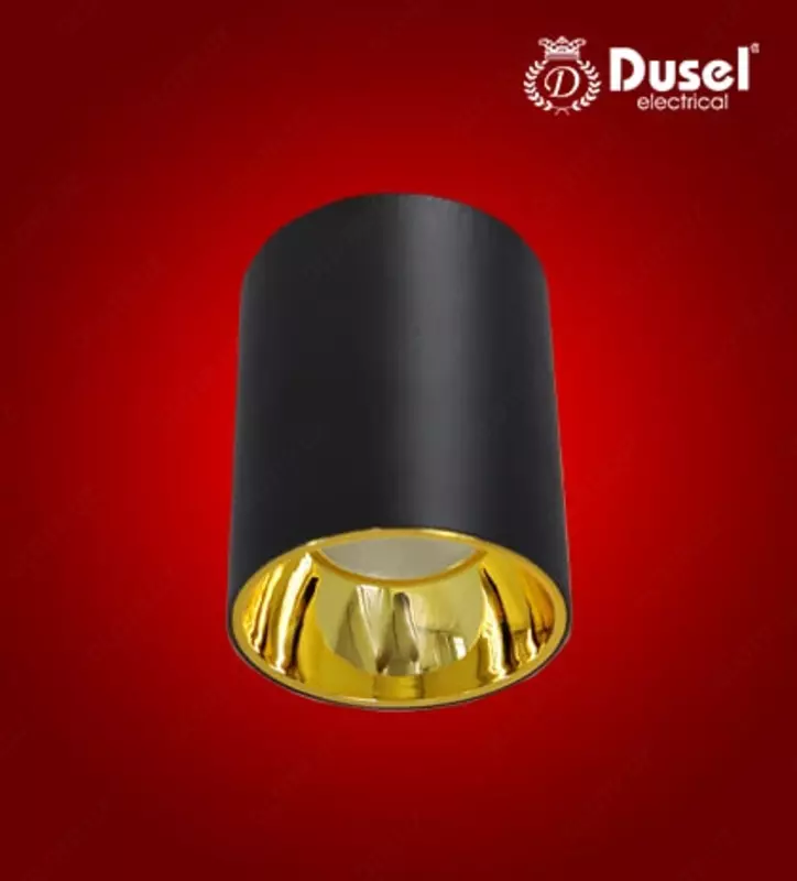 HI-TECH потолочный светильник "Dusel" Miranda 002, 12W, 6500K (Black+Gold) NEW