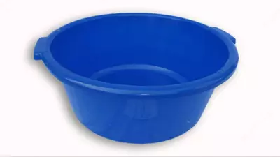 Таз пластиковый глубокий синий