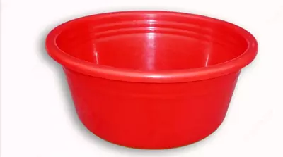 Таз пластиковый большой красный