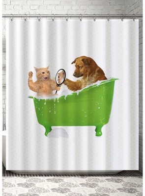 Шторы для ванной комнаты (более 20 видов изображений, также Вы можете заказать свой принт)