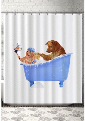 Шторы для ванной комнаты (более 20 видов изображений, также Вы можете заказать свой принт)