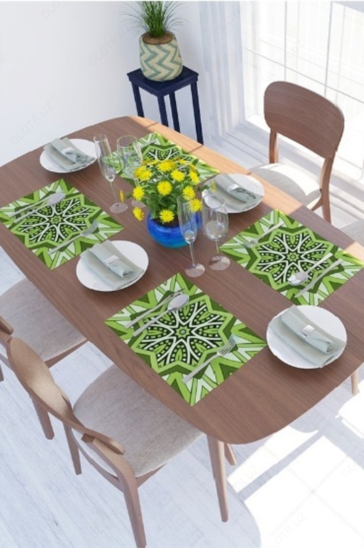 Праздничные сервировочные салфетки для стола (Более 50 видов расцветок) Home collecrion