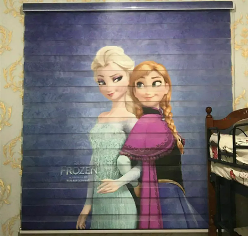  ТКАНЕВЫЕ ЖАЛЮЗИ - ШТОРЫ FOTO Combo АННА И ЭЛЬЗА - 