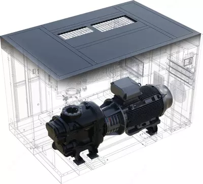 Ikki bosqichli vintli kompressor "Dalgakiran" IMPETUS VSD 315