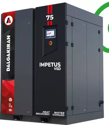 Ikki bosqichli vintli kompressor "Dalgakiran" IMPETUS VSD 22