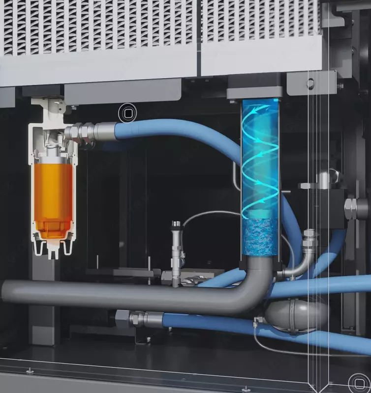 Двухступенчатый винтовой компрессор "Dalgakiran" IMPETUS VSD 37