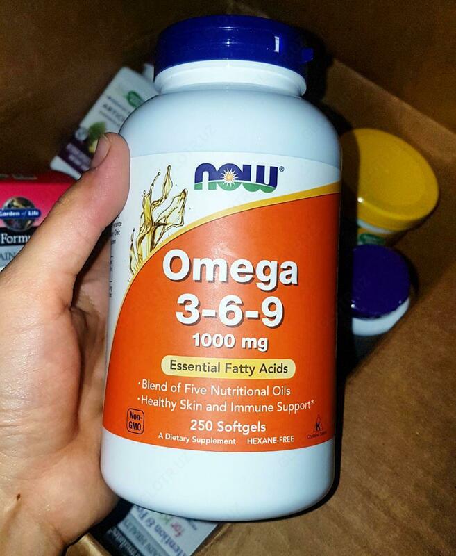 Витамины "Now Foods, Омега 3-6-9, 1000 мг"