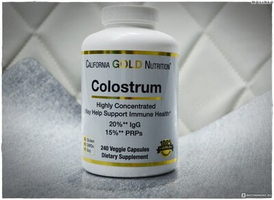 Витамины "California Gold Nutrition, Концентрированное молозиво в порошке"