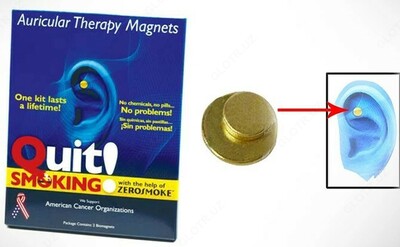 120 000 сум / шт. Магниты для аурикулярной терапии "Quit smoking magnets"