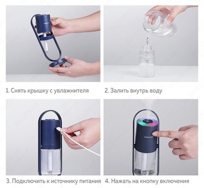 Remax RL-HM09 200 мл настольный увлажнитель воздуха - LILSHOP.UZ