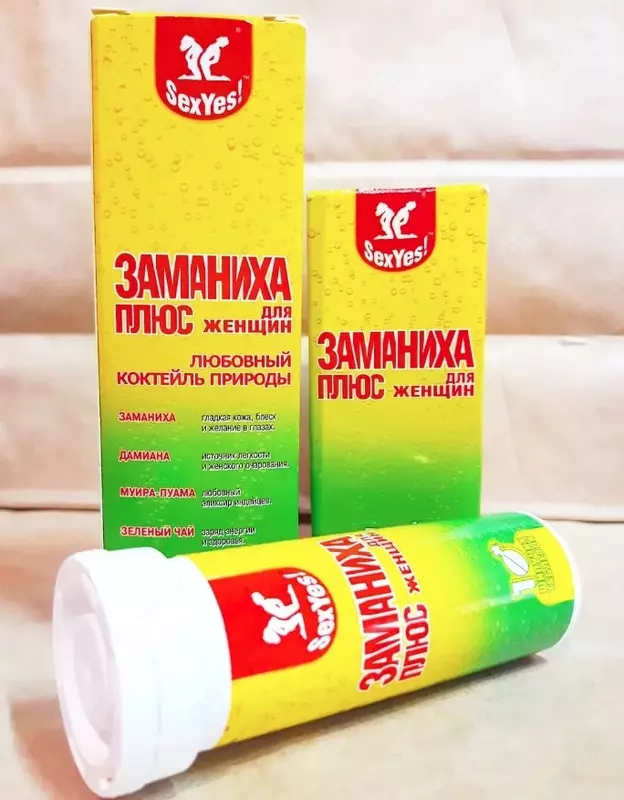 Ayollarda libidoni oshirish uchun tabletkalar "Zamaniha Plus"