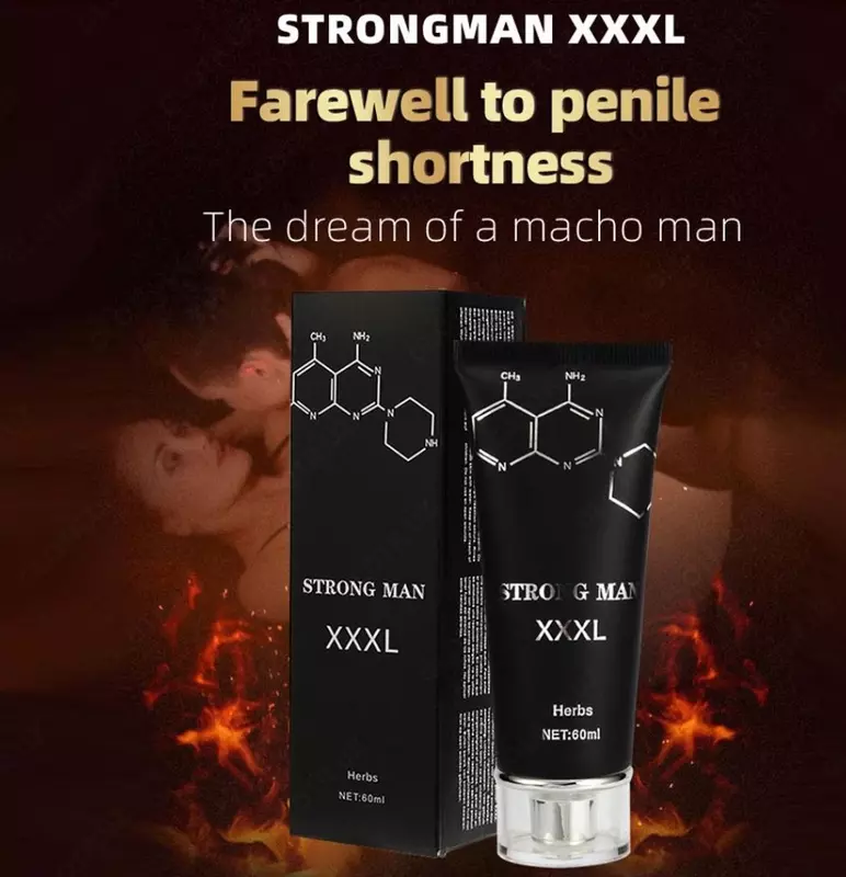 Jinsiy olatni kattalashtirish uchun krem ​​Strong Man XXXL
