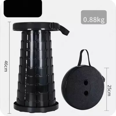 Katlanadigan plastik teleskopik tabure