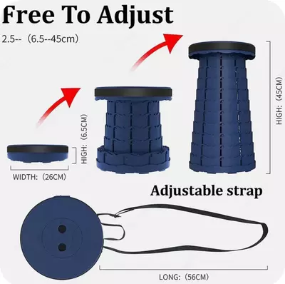 Katlanadigan plastik teleskopik tabure