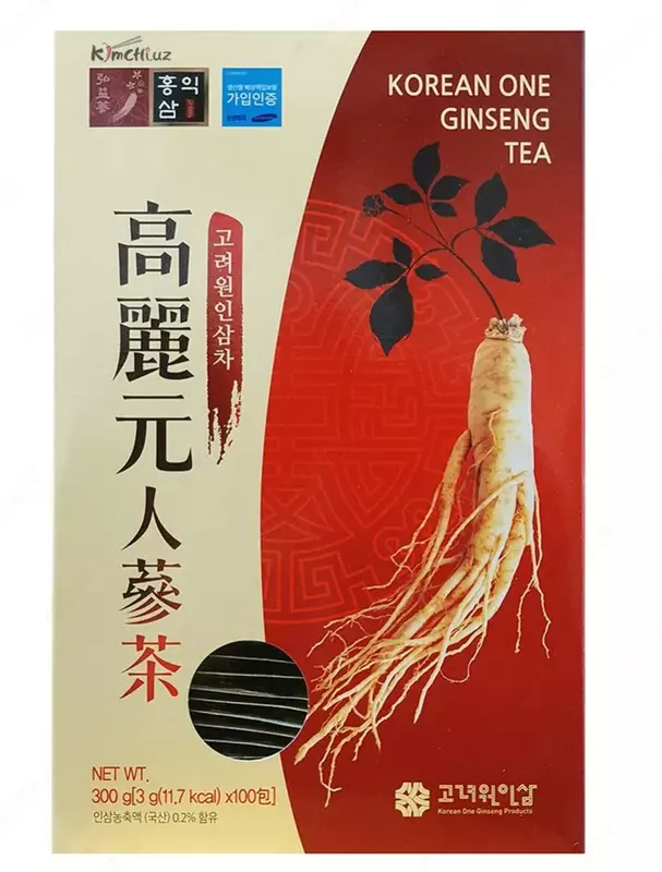 Чай с корнем корейского женьшеня Korean One Ginseng Tea Только в розницу