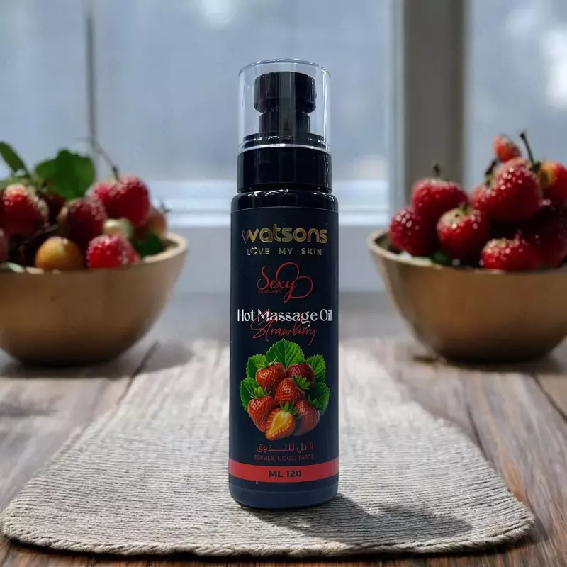 Массажное масло Watsons Hot Massage Oil Strawberry