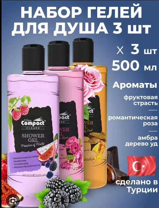 Гель для душа Ultra Compact SHOWER GEL