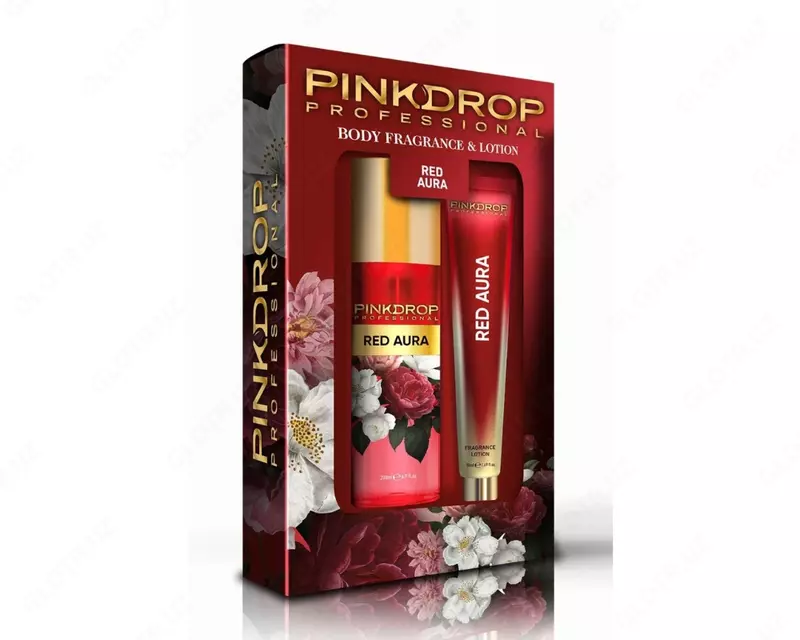  Pinkdrop Professional Body Fragrance va Body Lotion Red Aura to‘plami Chakana savdo
