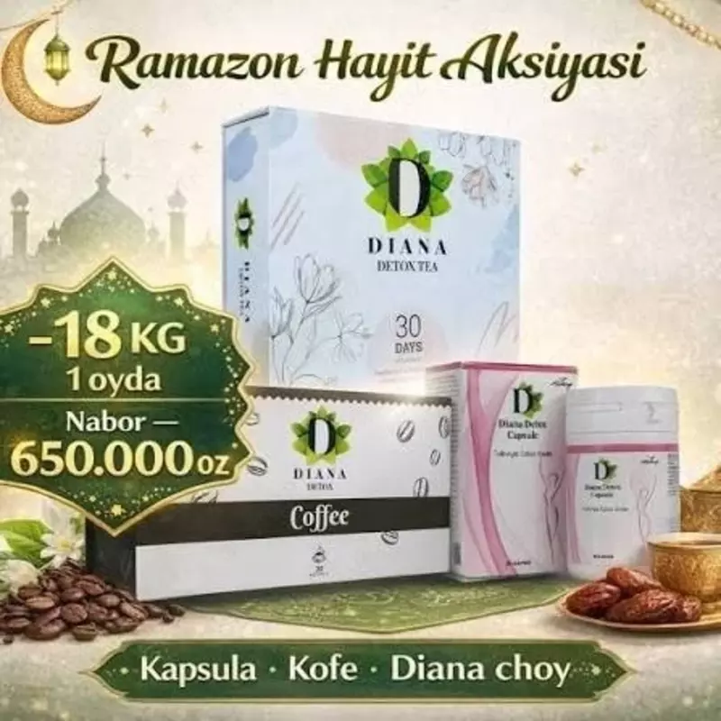 Diana Detox Nabor (Kapsula + Kofe + Choy)