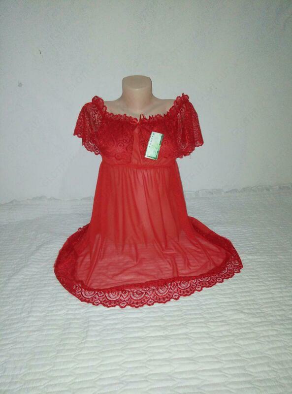 Женский пеньюар с кружевами №5 - от {0} сум