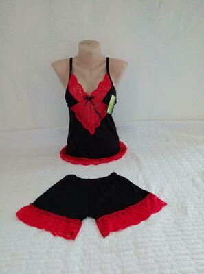 Женский пижамный комплект с шортами №2