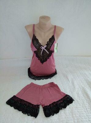 Женский пижамный комплект с шортами №6