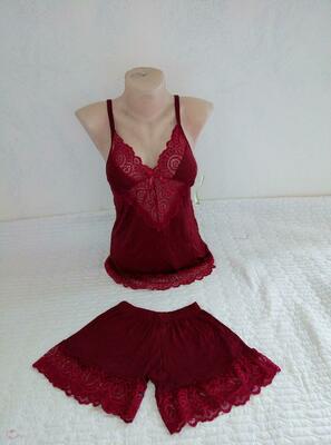 Женский пижамный комплект с шортами №7