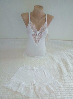 Женский пижамный комплект с шортами №8