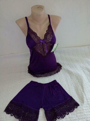 Женский пижамный комплект с шортами №9