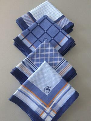 Платочки носовые мужские 30/30 - 650 сум от 50 шт.