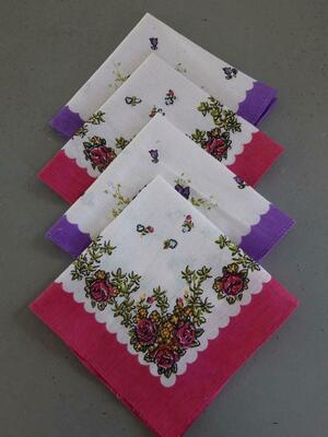 Платочки носовые женские 30/30 - 600 сум от 50 шт.