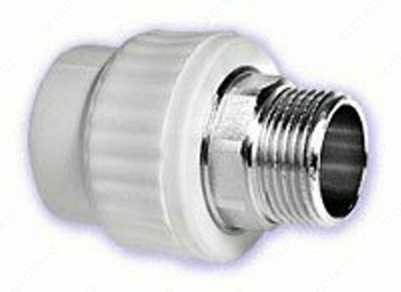 Diametri 75x2 1/2 uchun tashqi ip (Adapter) bilan biriktirilgan birikma