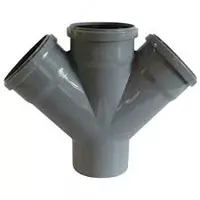  Kanalizatsiya xoch 45° Vero guruhi ∅ 150х150х150 mm - 