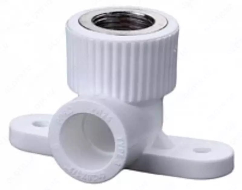 Двойной отвод с настенным креплением -внутренняя резьба диаметр 25х1/2