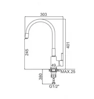  Сместитель Casela гибкый - 