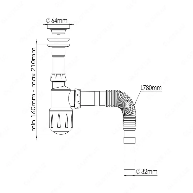 Сифон NOVA 1050 - 28 750 сум